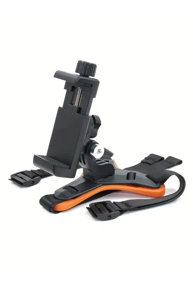 NACTUMU Motorsiklet Kaskına Takılabilen Telefon ve Aksiyon Kamerası Tutucu Aparat - 4