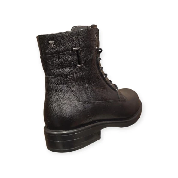 VENÜS 1852532K DÜZ TOPUK FERMUAR VE BAĞCIKLI DERİ KADIN BOT - Resim 11