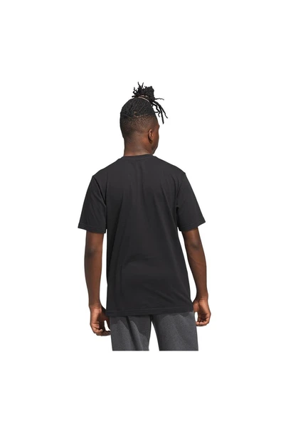 adidas  Erkek  Siyah  T-shirt M HLDY GFTBOX T JV8438 - Resim 4