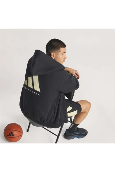 adidas Erkek  Siyah  Ceket ADIDAS FZ HOODY KB3064 - 12