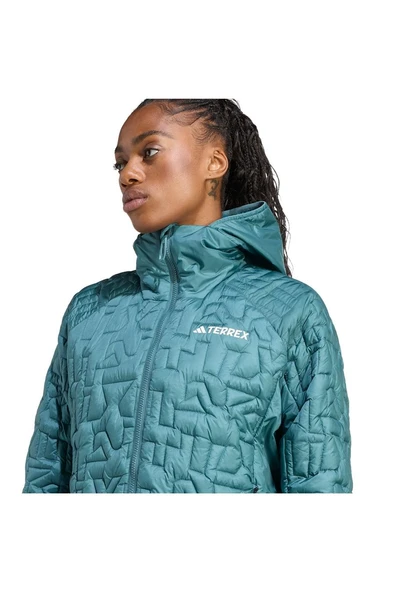 adidas Kadın  Yeşil  Mont W XPR LF HO JKT JL9806 - Resim 6