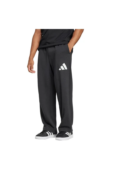adidas  Erkek Siyah  Eşofman Altı M WIDE PANT FT JF3604 - Resim 2