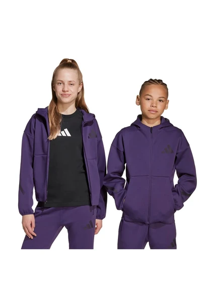 adidas Çocuk  Mor  Ceket J Z.N.E.FZ JW2426 - Resim 8