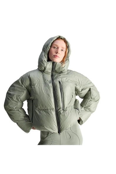 adidas  Kadın Yeşil  Mont aSMC SHORT PUF JX4339 - Resim 7