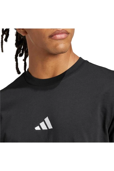 adidas  Erkek  Siyah  T-shirt M SL SJ T JE9024 - Resim 6