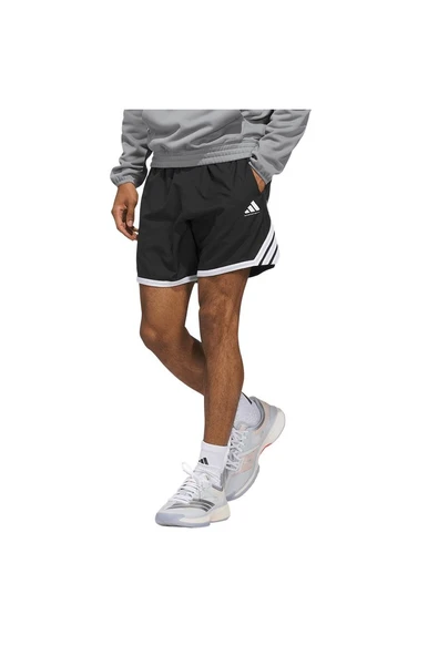 adidas Erkek  Siyah  T-shirt CRAZYLITE SHORT JN0328 - Resim 4