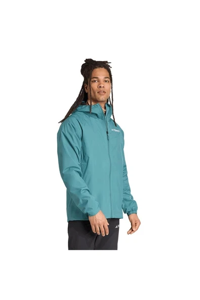 adidas Erkek  Yeşil  Ceket MULTI 2L RAIN J JL9774 - Resim 4