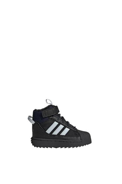 adidas Bebek  Siyah  Bot SUPERSTAR WINTER TREK I JQ0342 - Resim 2