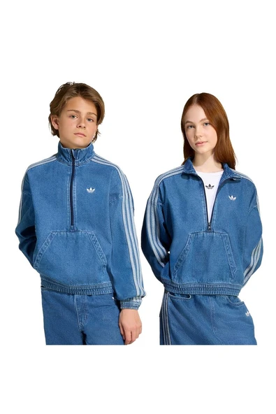 adidas Çocuk Mavi Ceket JACKET JC7878 - 8