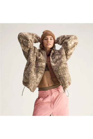 adidas Kadın  Bej  Mont aSMC PRINT FLZ JM3675 - Resim 9