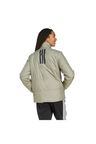 adidas  Erkek Yeşil  Mont BSC 3S INS JKT JX7760 - Resim 3