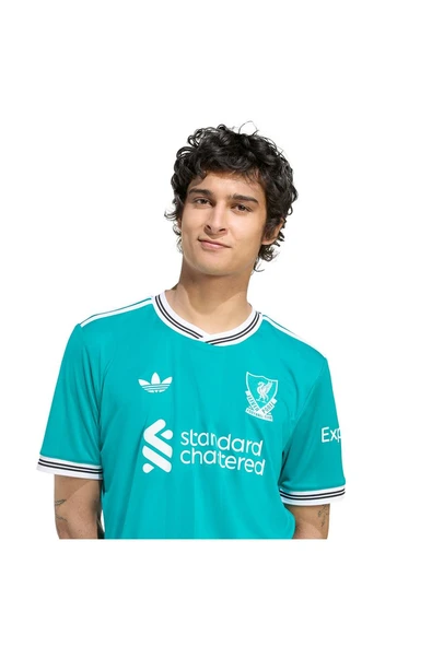 adidas Erkek  Yeşil  Forma LFC 3 JSY JV6428 - Resim 6
