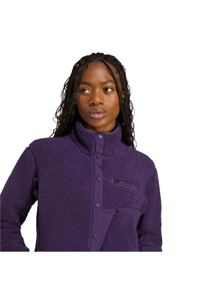 adidas  Kadın Mor  Ceket W XPL PILE SNAP JN0930 - Resim 6