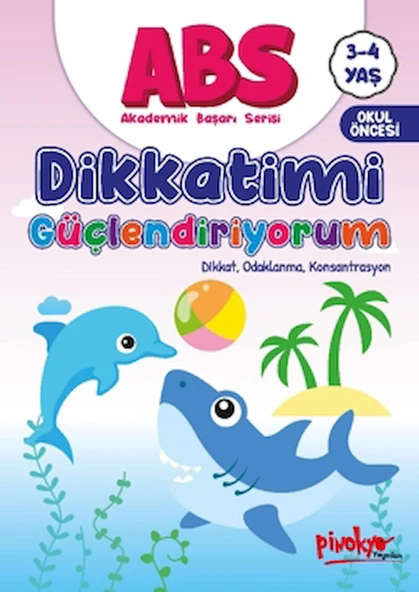 ABS 3-4 Yaş Dikkatimi Güçlendiriyorum / Buçe Dayı / Pinokyo Yayınları / 9786057467126 ürün görseli