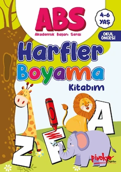 ABS 4-6 Yaş Harfler Boyama Kitabım / Buçe Dayı / Pinokyo Yayınları / 9786259873862 ürün görseli