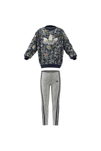 adidas Çocuk  Mavi  Eşofman CREW LEG SET JV7804 - Resim 9