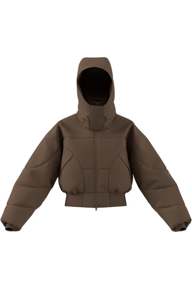 adidas Kadın  Kahverengi  Mont aSMC CROP PUF JM3652 - Resim 3