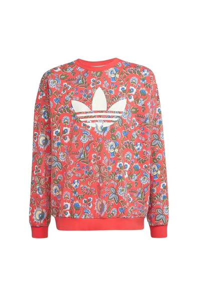 adidas Çocuk  Kırmızı  Sweatshirt CREW JV7827 ürün görseli 1