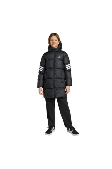 adidas  Çocuk Siyah  Mont J FI 3S PARKA JW2478 - Resim 2