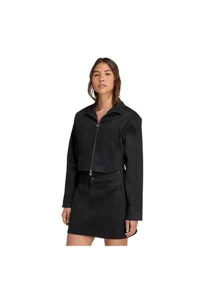 adidas Kadın  Siyah  Ceket FB CROP TT JW7267 - Resim 2