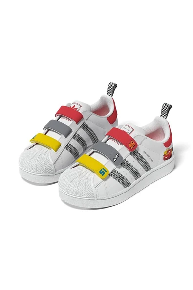 adidas  Çocuk Beyaz  Sneaker SUPERSTAR II CF C JQ1337 - Resim 11