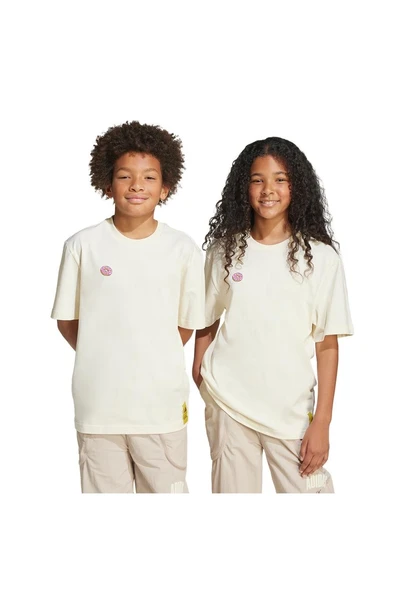 adidas  Çocuk  Beyaz  T-shirt J SIM GFX T JL9180 - Resim 8