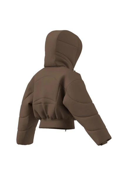 adidas Kadın  Kahverengi  Mont aSMC CROP PUF JM3652 - Resim 6