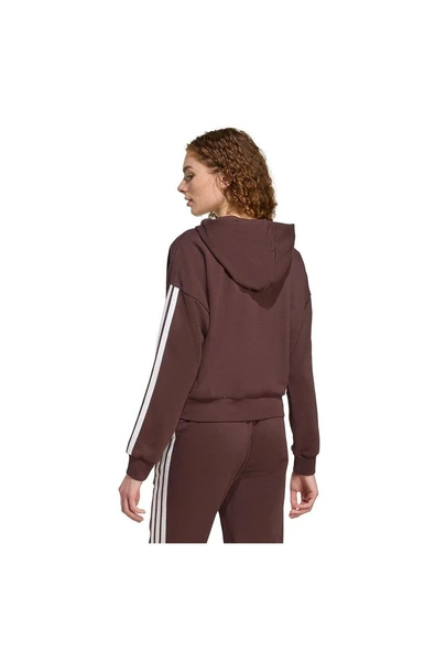 adidas Kadın  Kahverengi  Ceket W 3S FT FZ HD JY3137 - Resim 3