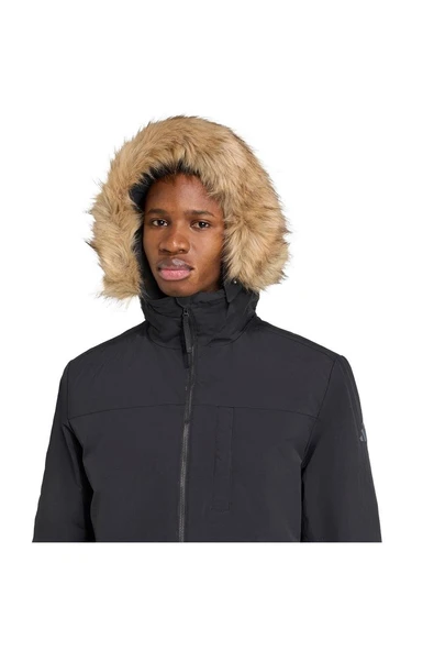 adidas Erkek  Siyah  Mont PAVERIC FUR PAR JM3919 - Resim 5