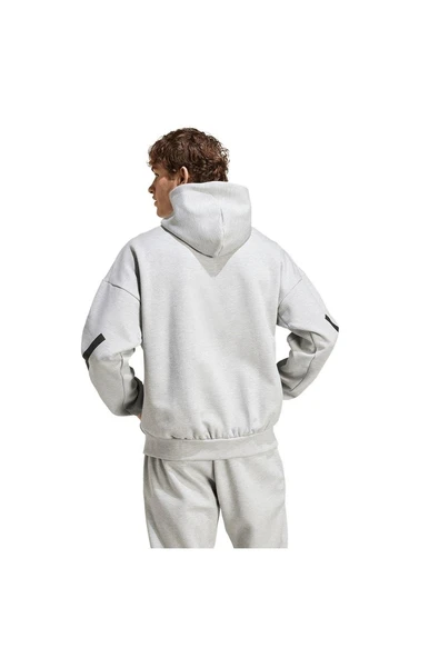 adidas  Erkek  Gri  Sweatshirt M Z.N.E. HD JE3070 - Resim 5