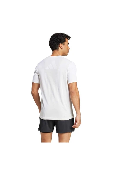 adidas Erkek  Beyaz  T-shirt AIRCHILL TEE JE5747 - Resim 3