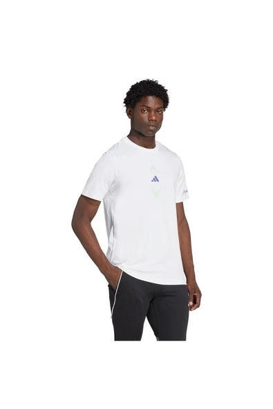 adidas  Erkek  Beyaz  T-shirt F50 SIGN G T JM8943 - Resim 4