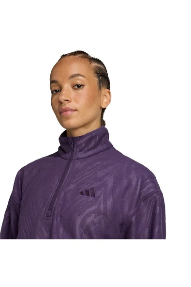 adidas  Kadın Mor  Ceket AOP POLARFLEECE JX7402 - Resim 5