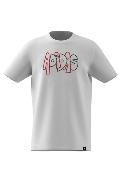 adidas  Çocuk  Beyaz  T-shirt J GRAFFITI T JV5245 - Resim 9