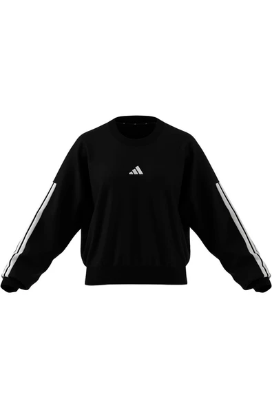 adidas  Kadın  Siyah  Sweatshirt W 3S FT SWT JE0016 - Resim 8