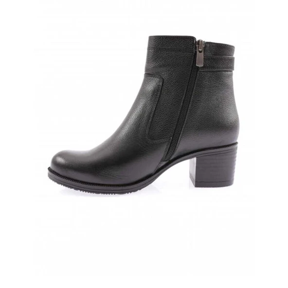 VENÜS 1779011K TOPUKLU TOKA DETAYLI KLASİK DERİ KADIN BOT - Resim 2