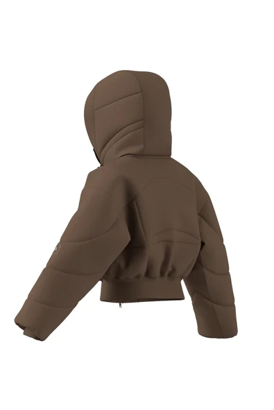 adidas Kadın  Kahverengi  Mont aSMC CROP PUF JM3652 - Resim 8