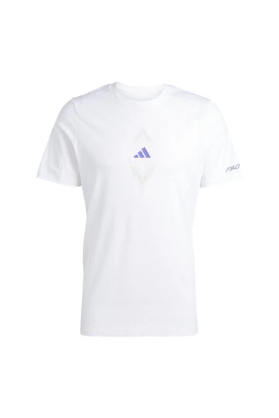 adidas  Erkek  Beyaz  T-shirt F50 SIGN G T JM8943 ürün görseli 1