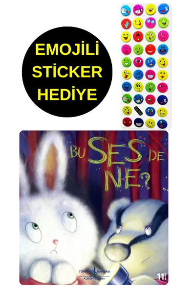 EMOJİLİ  STİCKER HEDİYE  - OKUL ÖNCESİ RESİMLİ KİTAPLAR  - BU SES DE NE ? ürün görseli