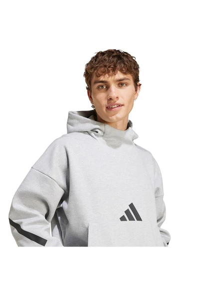 adidas  Erkek  Gri  Sweatshirt M Z.N.E. HD JE3070 - Resim 8