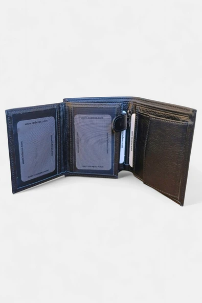 Lederax Hakiki Deri Büyük Cüzdan Bozuk Para Bölmeli LD168 - 3