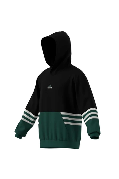 adidas  Erkek Siyah  Sweatshirt ARCHIVE HOODIE JY2798 - Resim 12