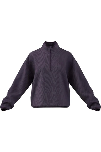 adidas  Kadın Mor  Ceket AOP POLARFLEECE JX7402 - Resim 7