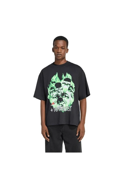 adidas  Erkek Siyah  T-shirt ILLUSTRATED TEE KG2672 - Resim 2