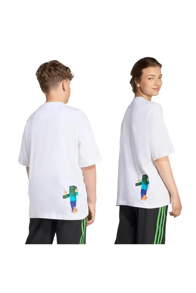 adidas Çocuk  Beyaz  T-shirt TEE JW5326 - Resim 7