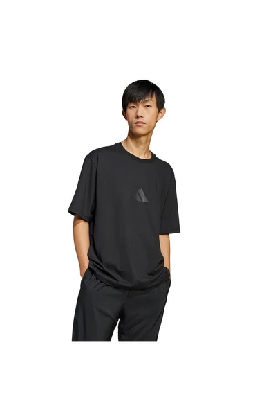 adidas Erkek  Siyah  T-shirt M Z.N.E. TEE LO JJ1151 - Resim 4