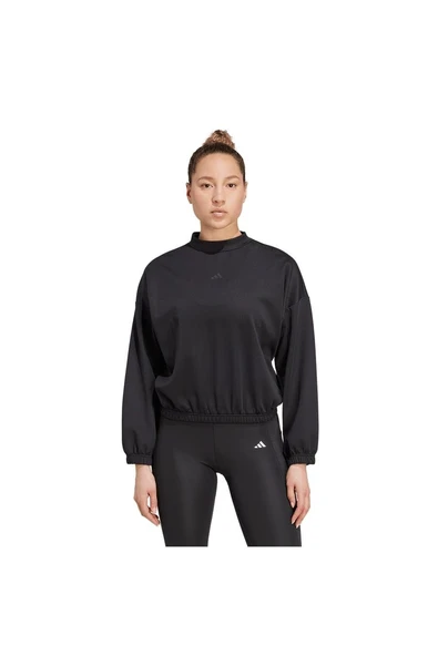 adidas Kadın  Siyah  Sweatshirt MOTION ES COVER JM4488 - Resim 2