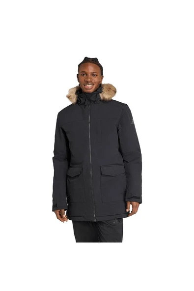 adidas Erkek  Siyah  Mont PAVERIC FUR PAR JM3919 - Resim 2
