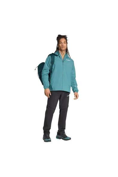 adidas Erkek  Yeşil  Ceket MULTI 2L RAIN J JL9774 - Resim 5