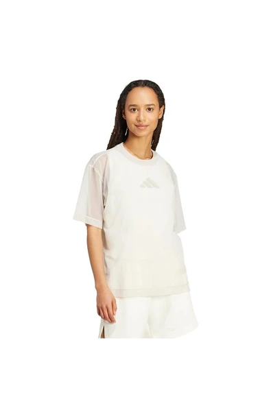 adidas Kadın  Bej  T-shirt W ALL SZN SH T JV9873 - 4